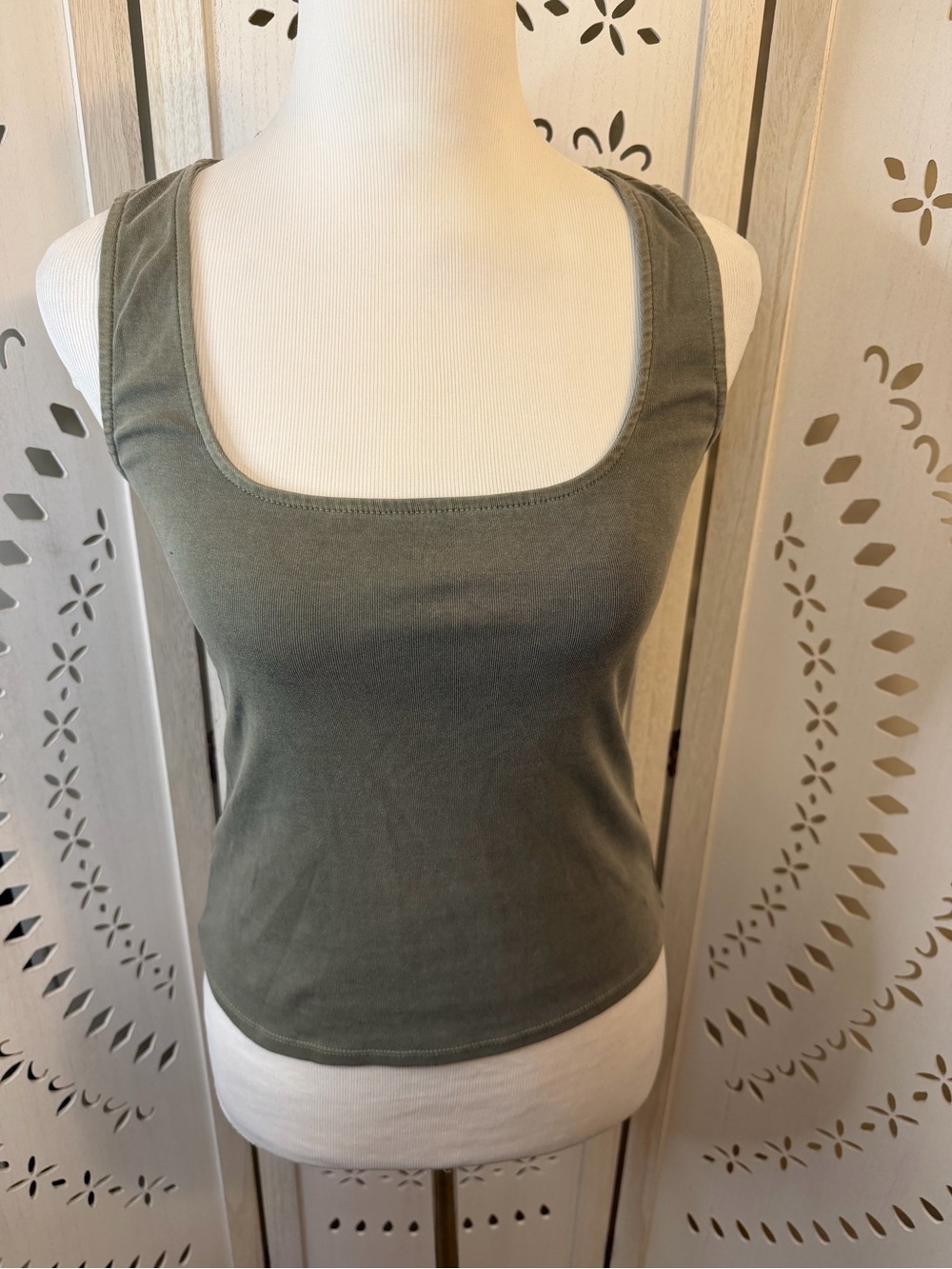 Forever 21 Olive Tank Top